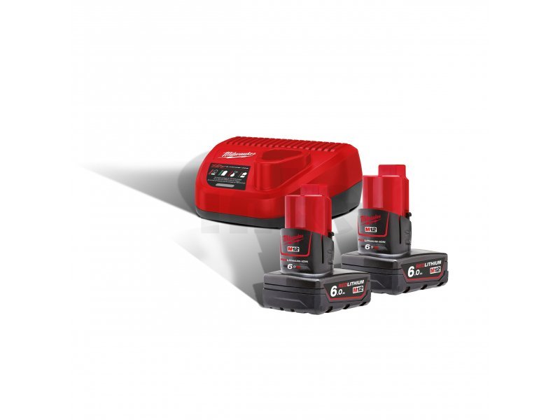 Milwaukee M12NRG-602 sada akumulátorů 12V/6Ah